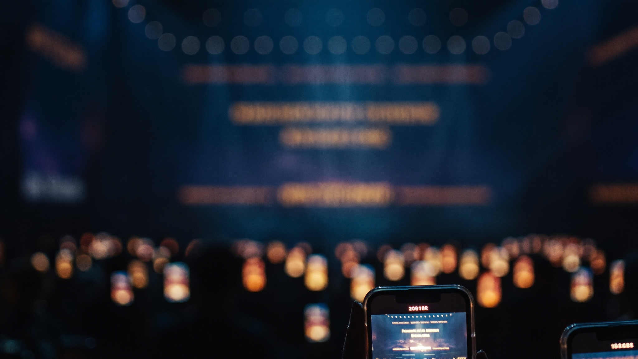 Stage atmosphere bokeh
